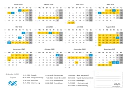 kalender 2026 mit Ferien