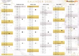 kalender 2026 mit Mondphasen