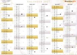 kalender 2027 mit Mondphasen