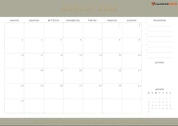 kalender august 2026 mit Prioritäten