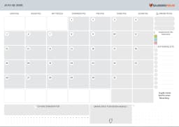 Kalender 2026 mit Notizen
