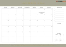 kalender oktober 2026 mit Prioritäten